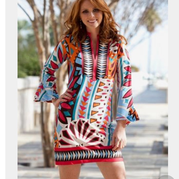 Tracy Negoshian Dresses & Skirts - Boutique-Tracy Negoshian tribal print tunic dress